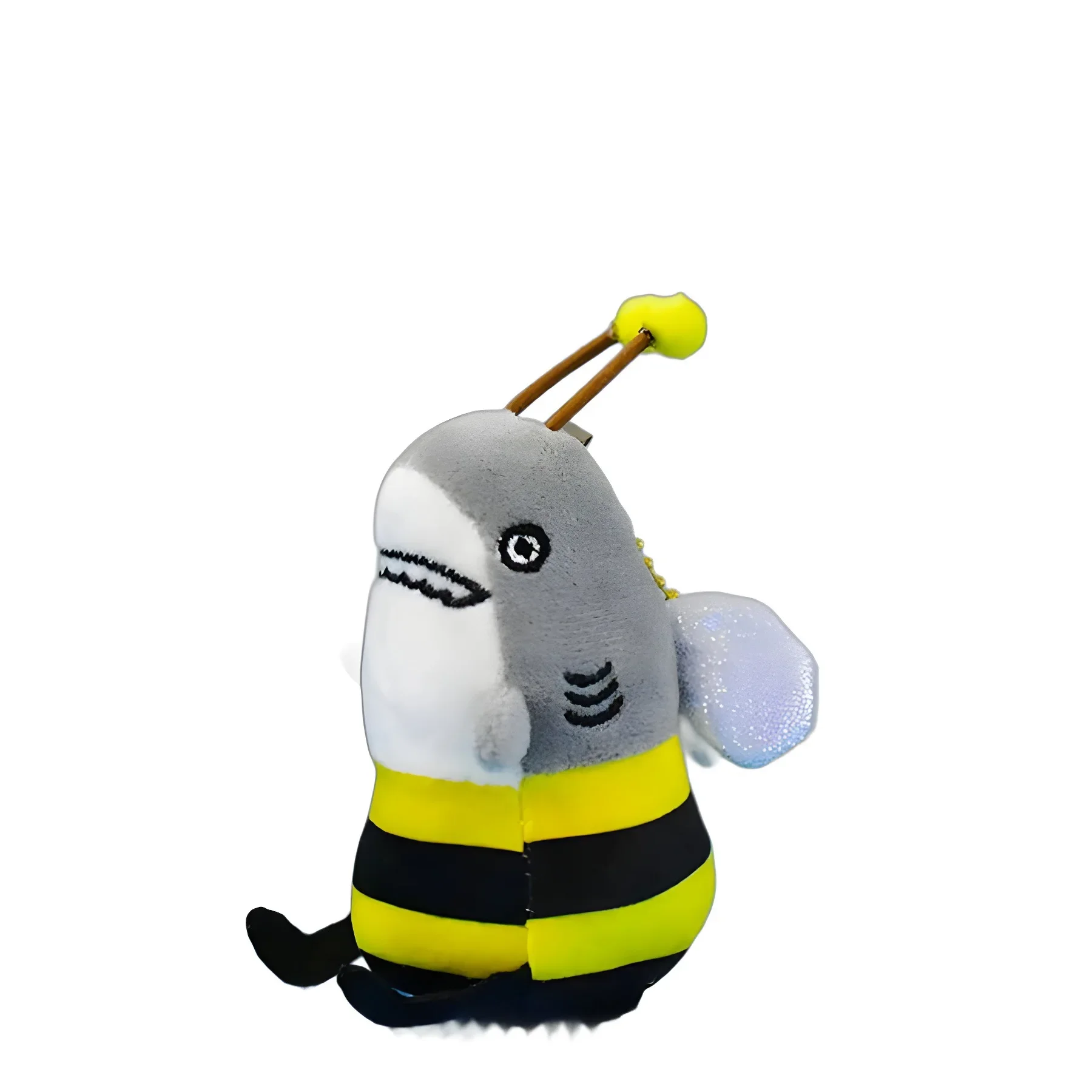 New Cute Cartoon Shark Bee Plush Toy Keychain Keyring Fun Doll Internet Celebrity Gift Pendant Desk Organizers Plush Keychain