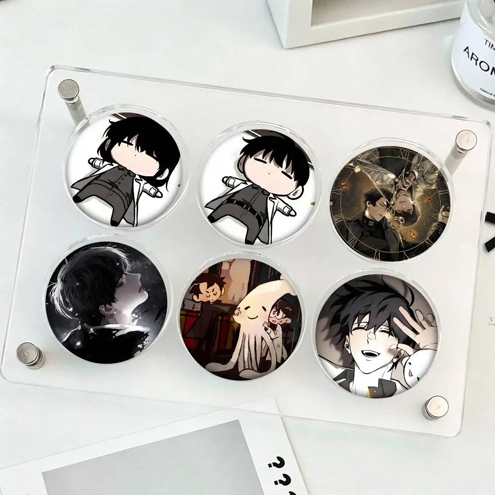 1pc Anime Omniscient Readers Viewpoint Cartoon Style Badge Brooches On Backpack Decoration Round Enamel Pins For Accessorys