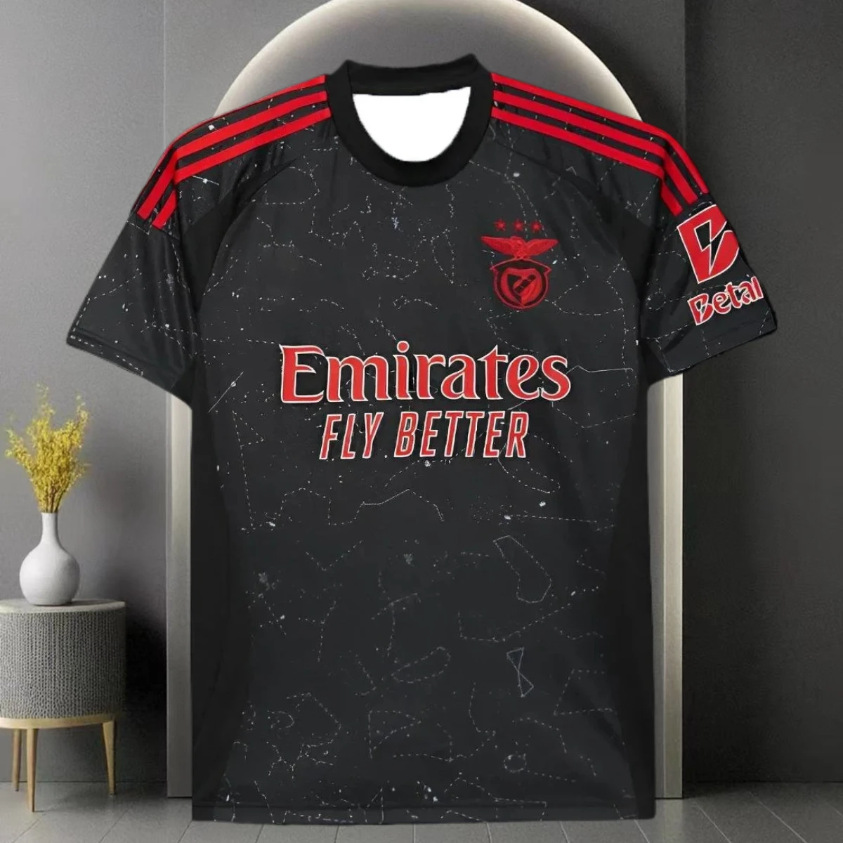 

Black Printed T-shirt for The New 25-year Jersey, Men's and Women's Casual T-shirt, Quick-drying and Breathable