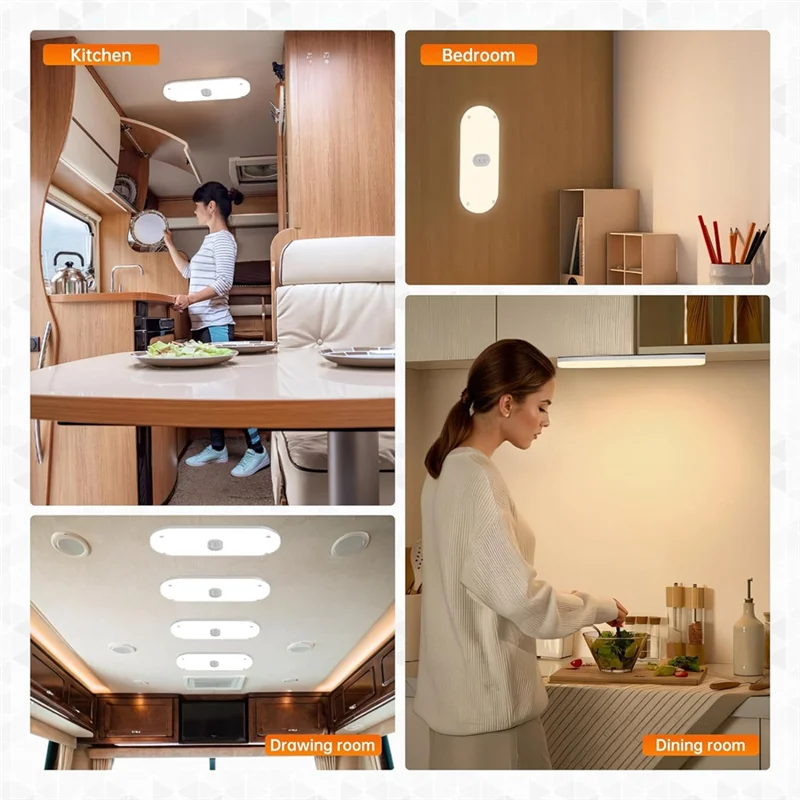 أضواء RV الداخلية 1200LM، 3 ألوان 12 فولت فولت مصباح ليد، السوبر مشرق 204 المصابيح قبة تركيب المصابيح لمقطورة سيارة RV