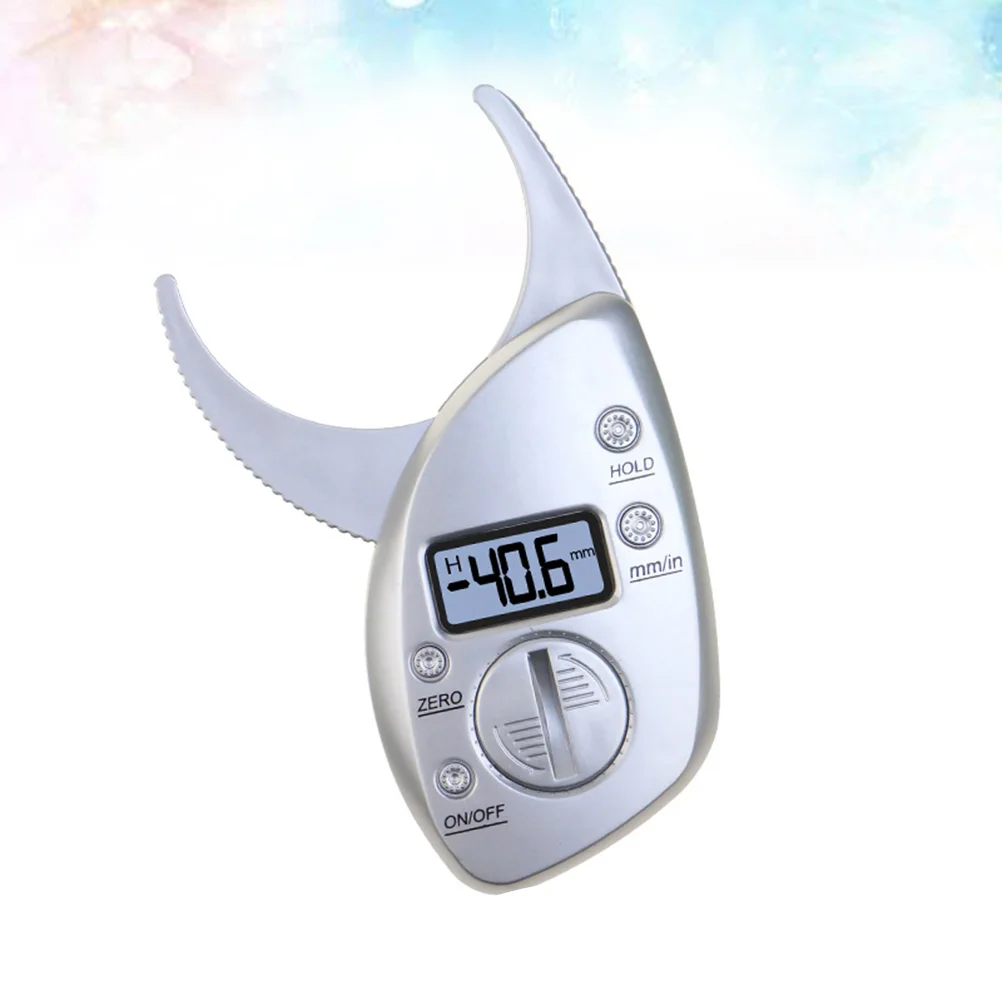 1PC Digital Body Fat Caliper Fitness Body Fat Caliper Fat Measuring Tool with Clear Display Portable Fat Digital Display Caliper