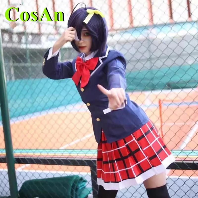 

CosAn Anime Love Chunibyo & Other Delusions Takanashi Rikka Cosplay Costume School Suit Skirt Party Role Play Clothing Gir XXXL