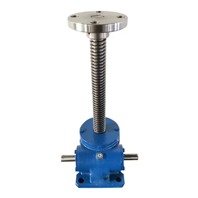 SWLシリーズ 2.5T ウォームギアスクリュー ジャッキ減速機、フランジとハンドクランク付きリフティングプラットフォーム用カスタマイズ可能ODM