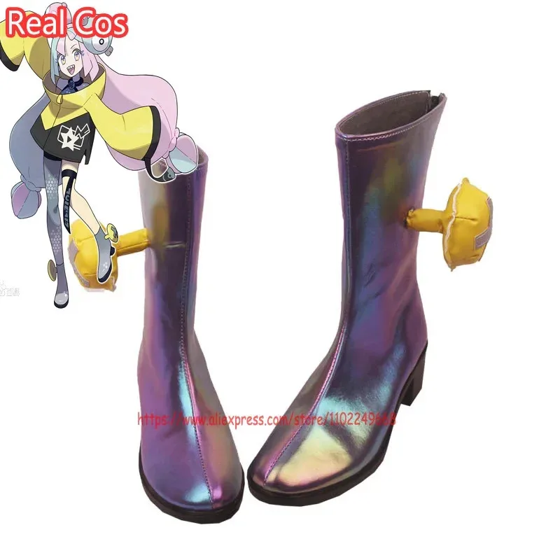 

RealCos Scarlet And Violet Lono Обувь для косплея Сапоги Хэллоуин Косплей Костюм Аксессуар
