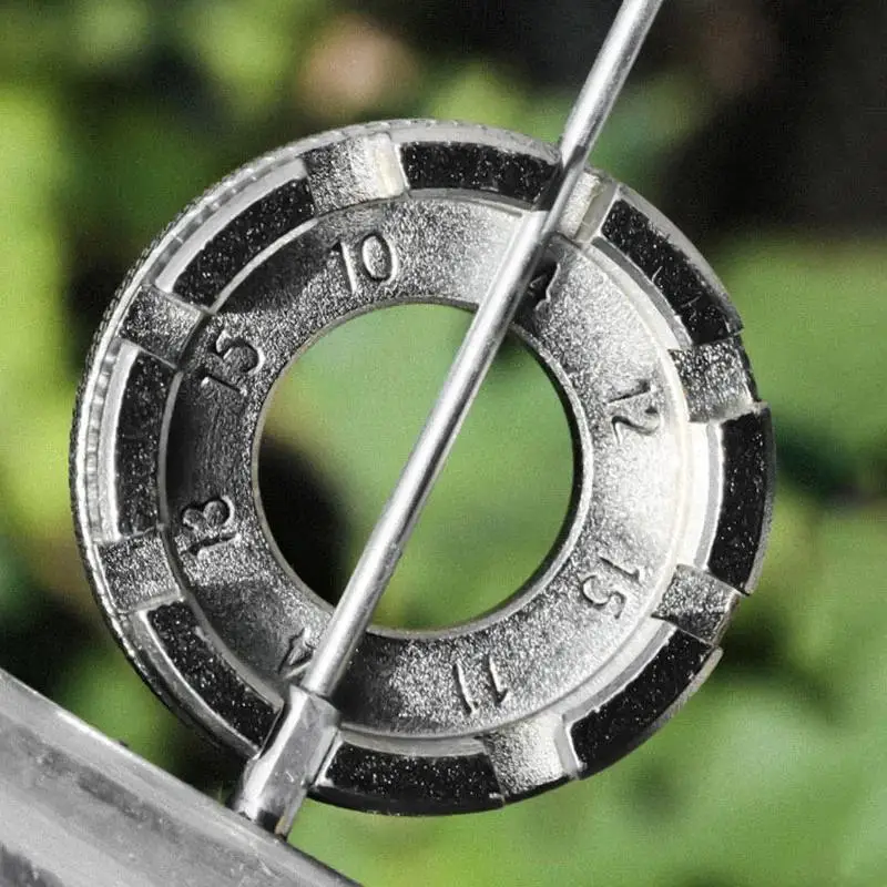 Bicycle Spoke Nipple Wrench 8 Way Groove Bike Wheel Rim Adjuster Spanner Galvanized Repair Service Mtb Tool Key Accessories image 4