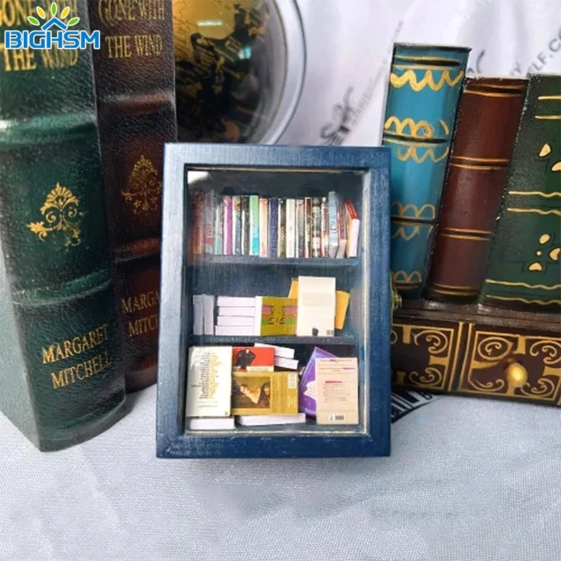 1 шт., миниатюрная книжная полка для дома