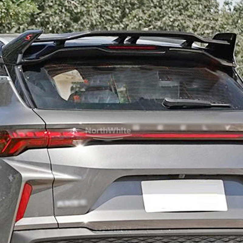Sport Style Top Wing Spoiler Auto Accessories For Geely COOLRAY 2019-2022 X50 Body Kit Tail Wing with S Mark