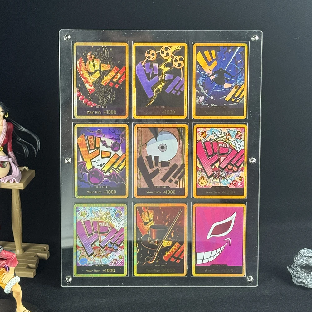 애니메이션 OPCG TCG 골드 돈 컬렉션 카드 몽키 D 루피 조로 최고의 PRB-01 영어 리프랙션 플래시 배틀 카드 팬 선물 장난감