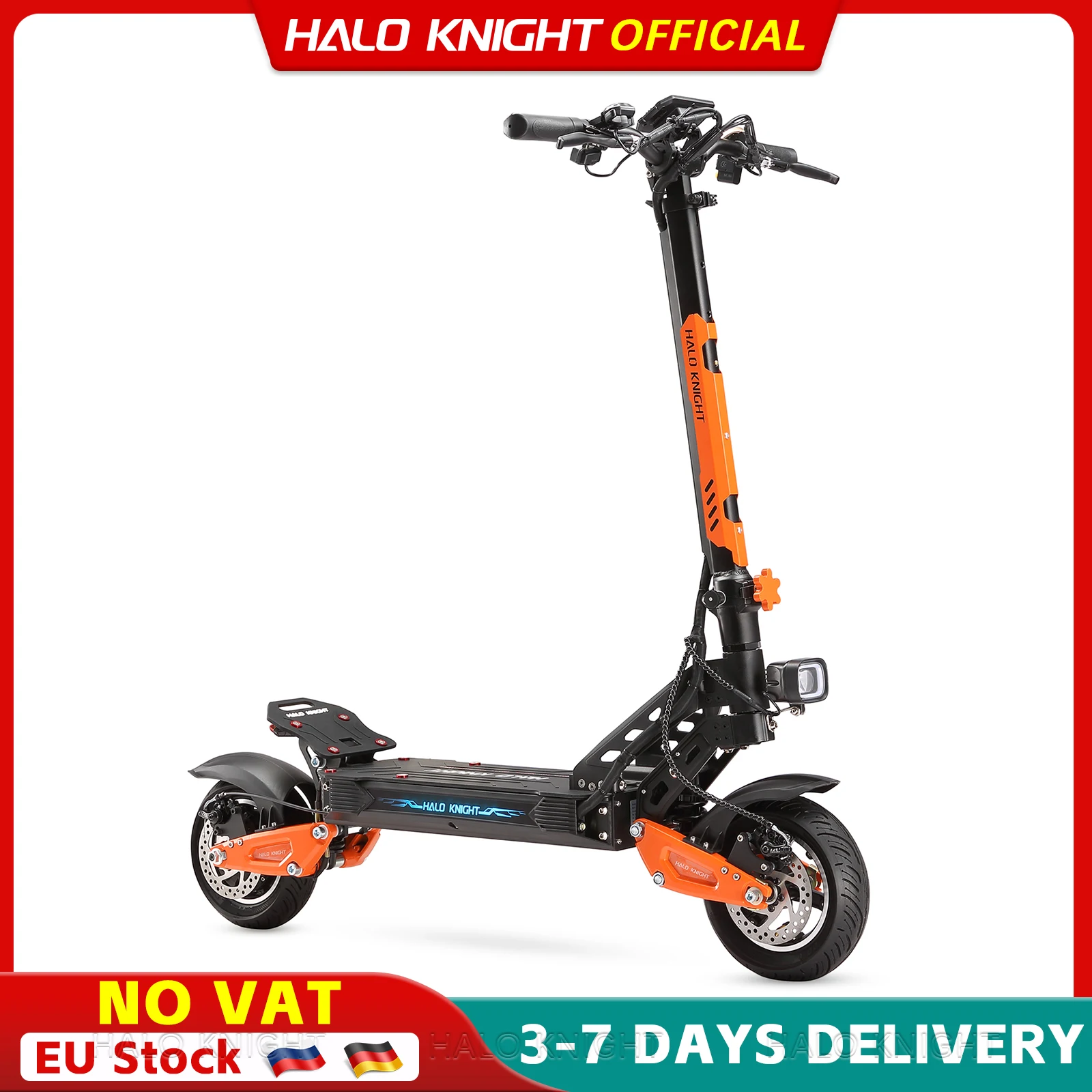 HALO KNIGHT T102 Trottinettes électriques pas chères 52V 1200W 21Ah E-Scooter Professionnel 50KM/H Trottinette électrique pour adultes Trottinette électrique pliable
