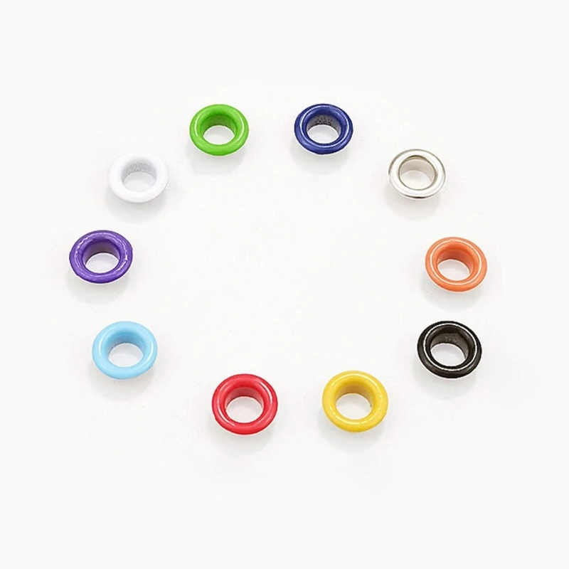 400Pcs 10 Colors Grommets Eyelets with Tool, 5mm Grommet Kits for Fabric, Canvas