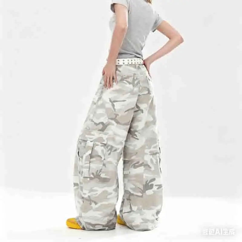 Scimitar Pants Womens For Woman Baggy Winter Modal Oversized Fleece-lined Cargo Outdoors Wide-legged Windproof Multi-pockets Hot