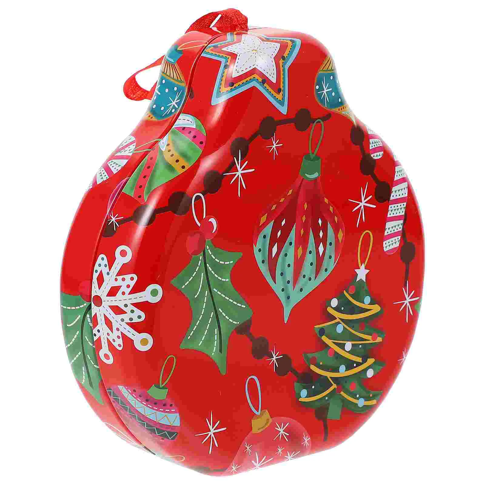 

Christmas Storage Box Xmas Tinplate Container Biscuit Tree Hanging Decor Cookie Boxes Mini Pendant Gift Party Supplies