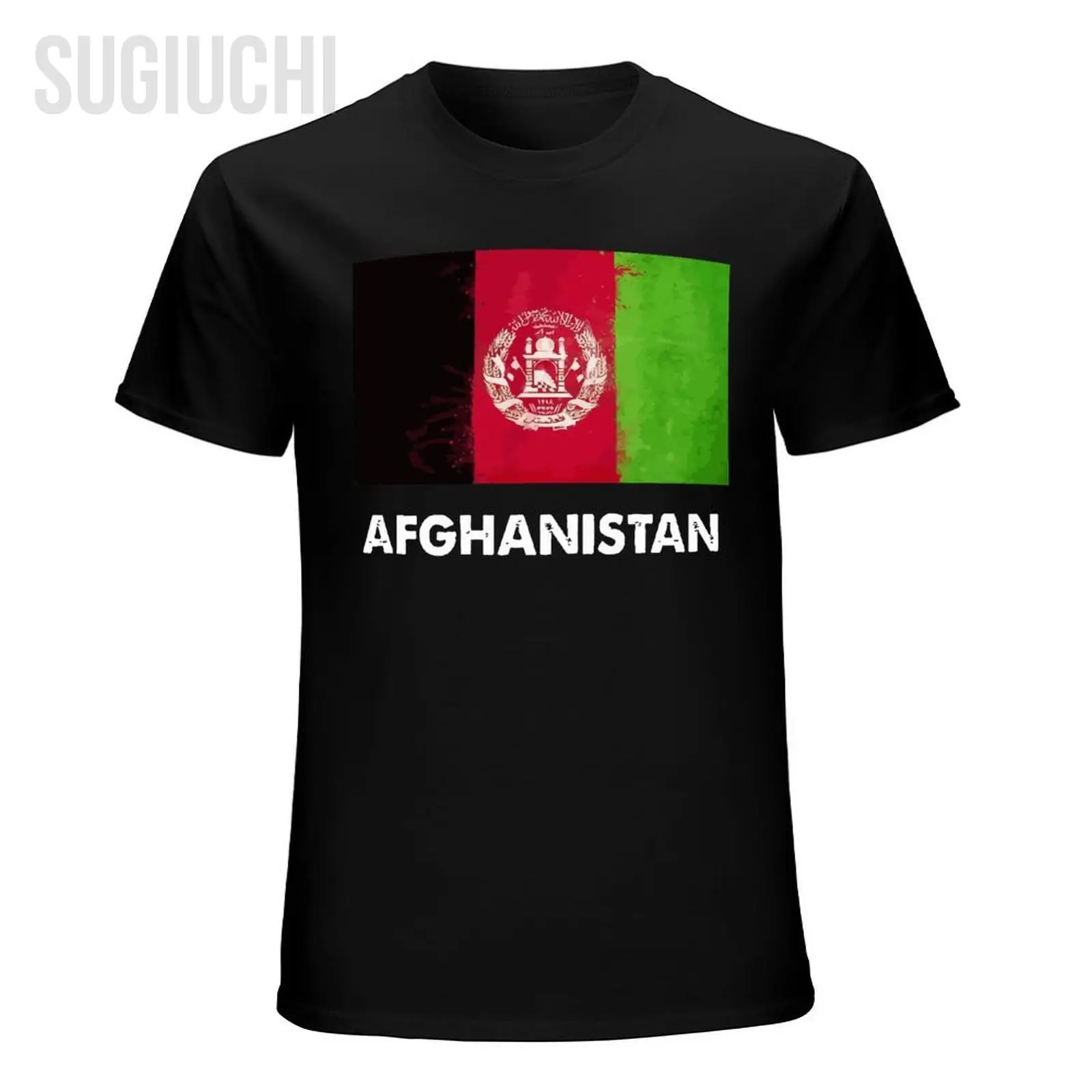 Men Vintage Afghanistan Flag AFGHAN FLAG Tshirt Tees O-neck T Shirts Women Boys 100% Cotton Short T-Shirt Unisex All Seasons - view 3