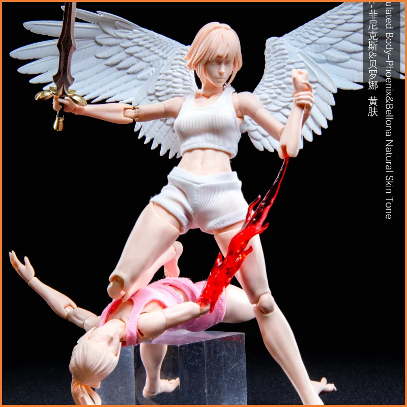 

2026 New In Stock Promecore 1/12 Female Super Soft Body 6-inch White and Yellow Skin BattleGirl Action Figure Complete Model Toy