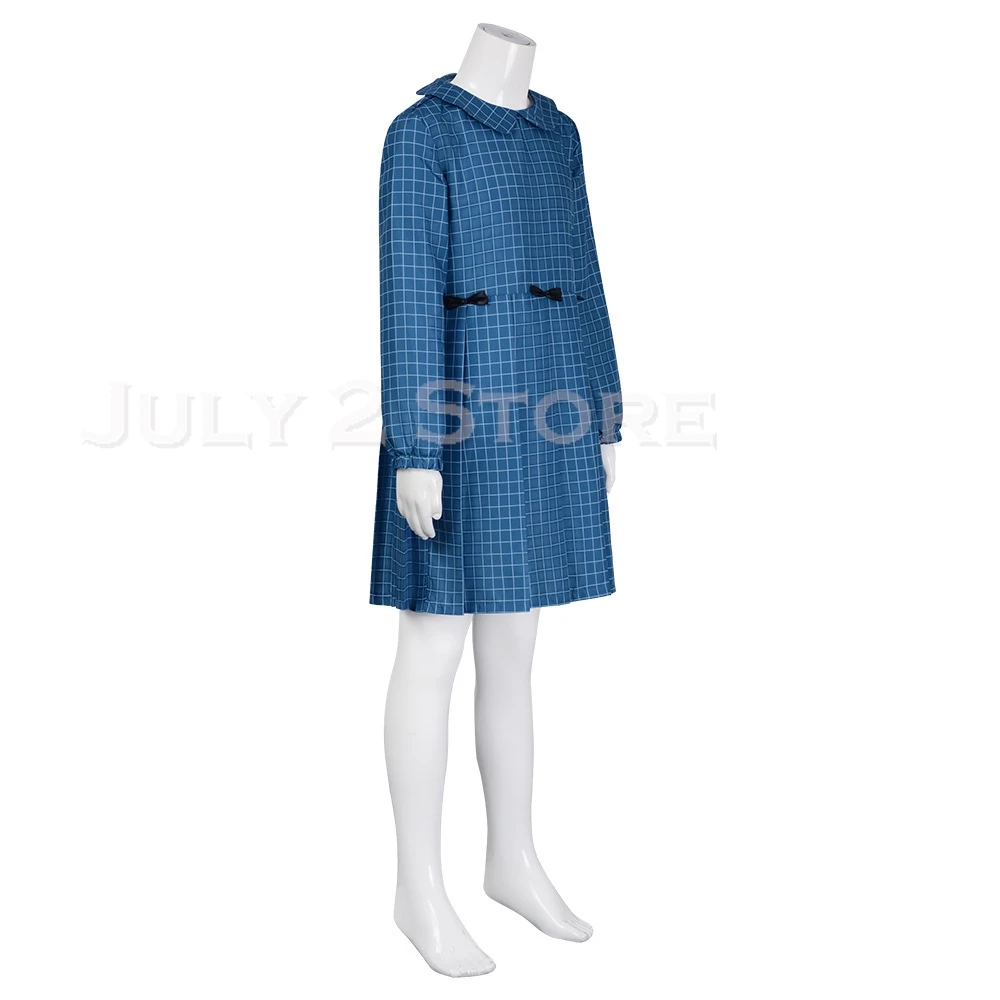 Erwachsene Kinder Halloween Esther Cosplay Kostüm blaues Kleid beängstigend Orphan Cosplay Horror Outfit Uniform Party Mädchen Rollenspiel Kleidung