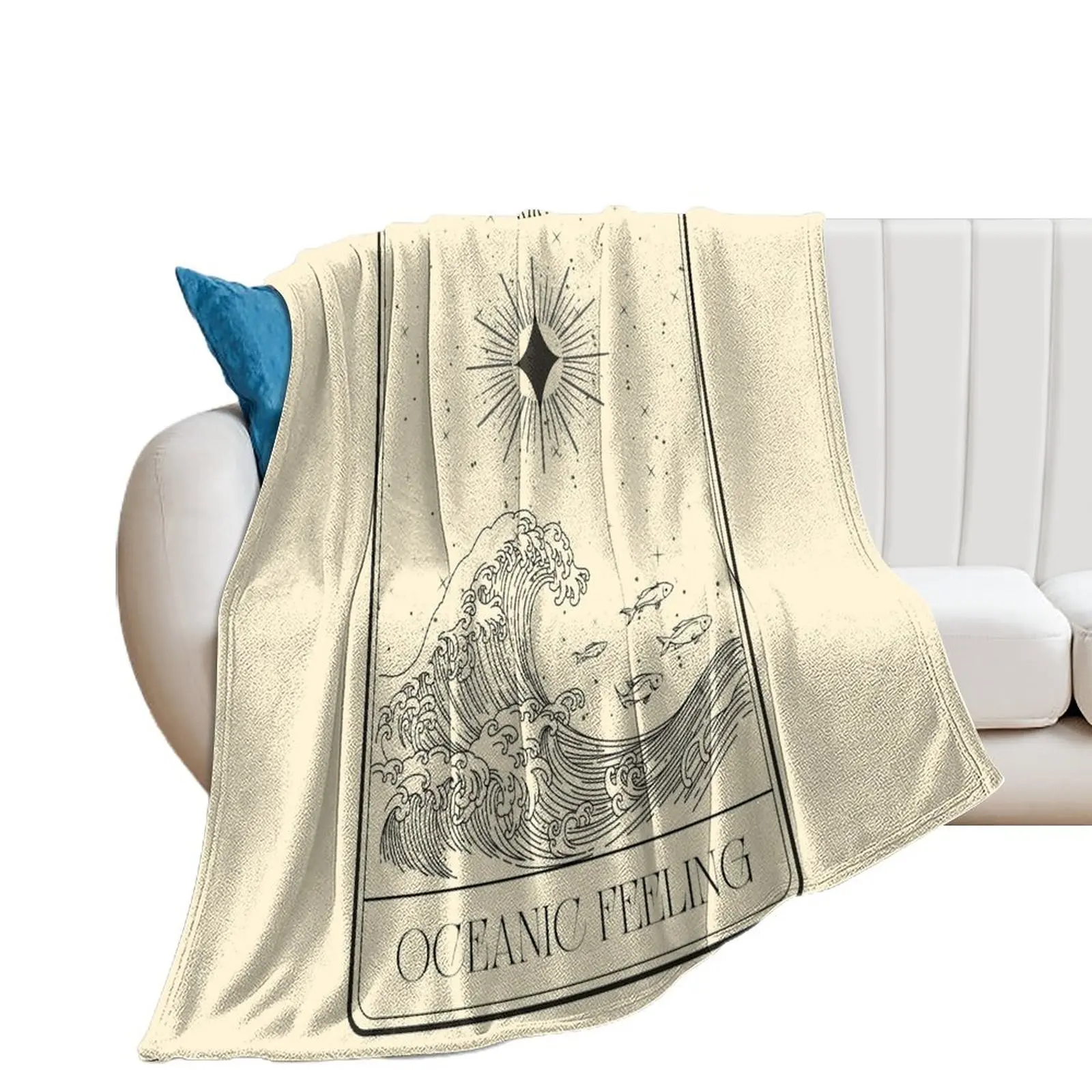 

Oceanic Feeling Sticker Tarot Card Throw Blanket Luxury Brand Vintage Hairys Summer Blankets