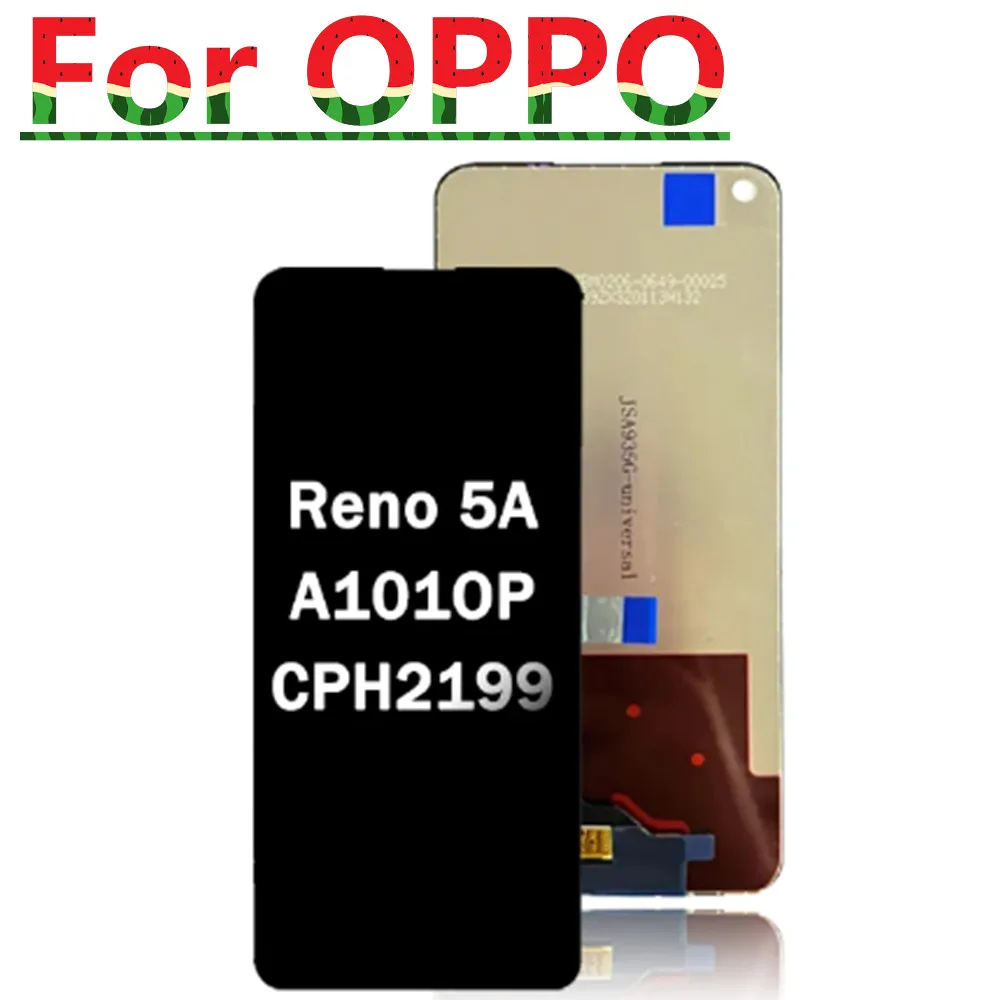 Reno5A Screen For Oppo Reno5 A 5G Display Touch Screen Digitizer Assembly Replacement Reno 5A CPH2199 A101OP LCD