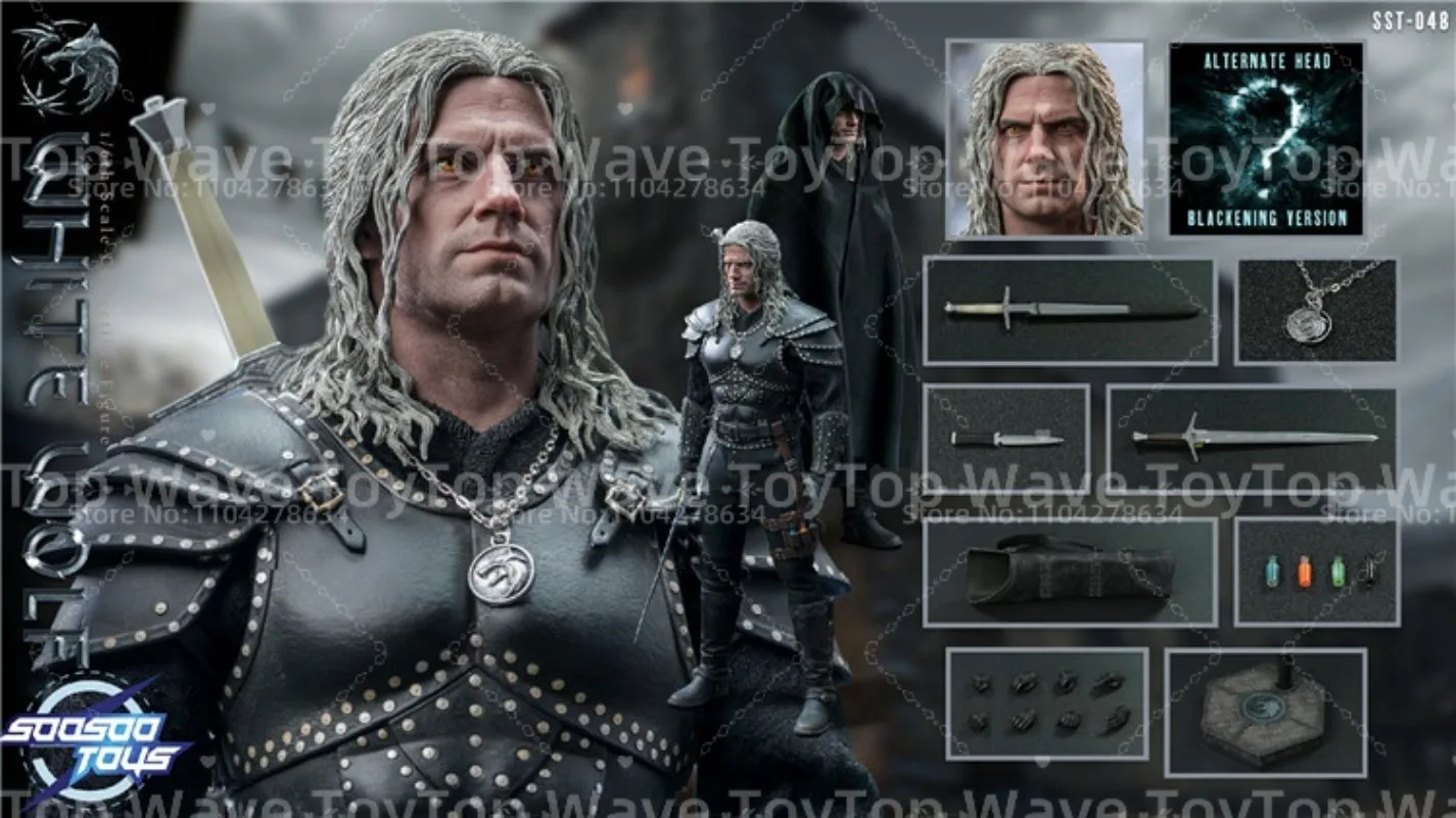 2025 Nuovo Magazzino Soosootoys SST048 1/6 Bilancia Soldato Maschio Demone Cacciatore Mago Geralt 12 ''Set Completo Action Figure Modello bambola giocattolo