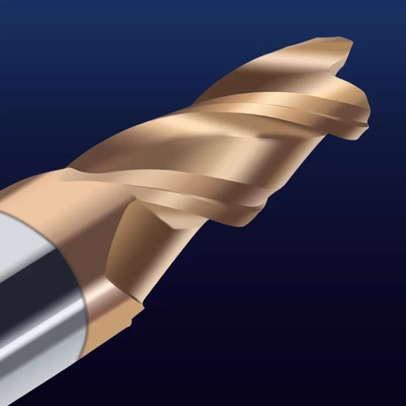 Imagem -02 - Azzkor Tungstênio Aço Carbide Taper End Mill Slope Fresador 3-flute Taper Ferramentas de Usinagem Cnc Hrc55 60
