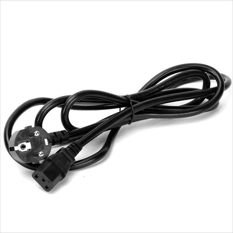 

1/1.5/1.8M AC Power Supply Cable EU 3-Prong Plug Connector Copper Wire 3*0.75mm PC Laptop Charging Line For Cooker Computer Host