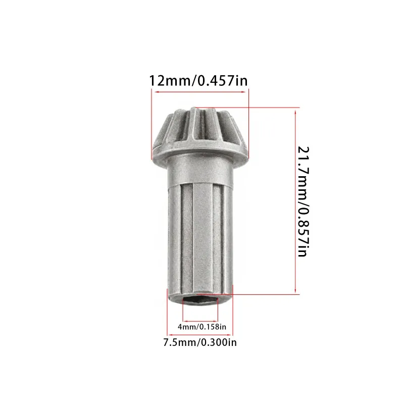 ABUM-For MJX 1/16& 1/14 Series RC Car Reduction Gear/Front Bevel Gear- Powder Metallurgy Gears(Parts) Red