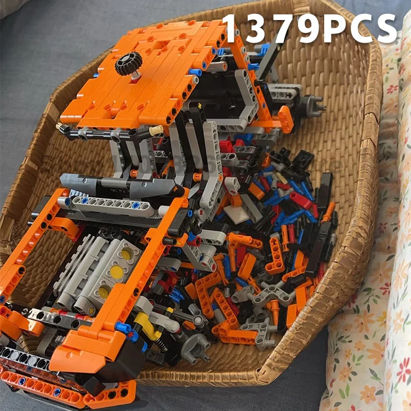 025 New1379PCS Tech: 10 F-150 شاحنة سيارة كتل التقاط الطوب على الطرق الوعرة MOC 42126 تجميع لعبة للأطفال الصبي هدايا عيد اللعب #6