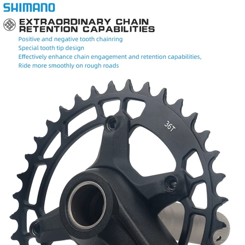 Imagen 2 del producto Shimano Deore SLX MT510 MTB platos y bielas 10 10 11 12 velocidades bicicleta de montaña vela piñón de bicicleta 170mm 32T 34T 36T 38T BB52 MT500