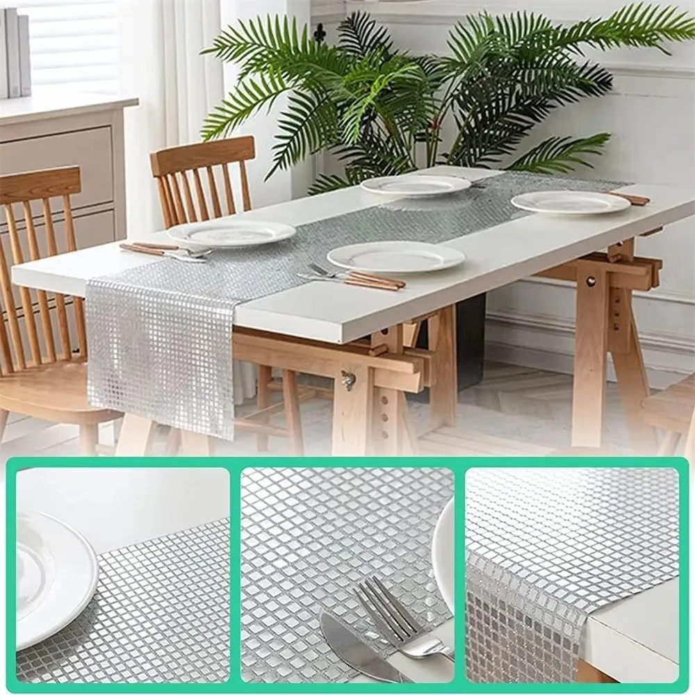 Party Decoration Mirror Glitter Sequin Table Runner Disco 30*120cm Tablecloth Dining Table Decoration for Wedding Party Birthday