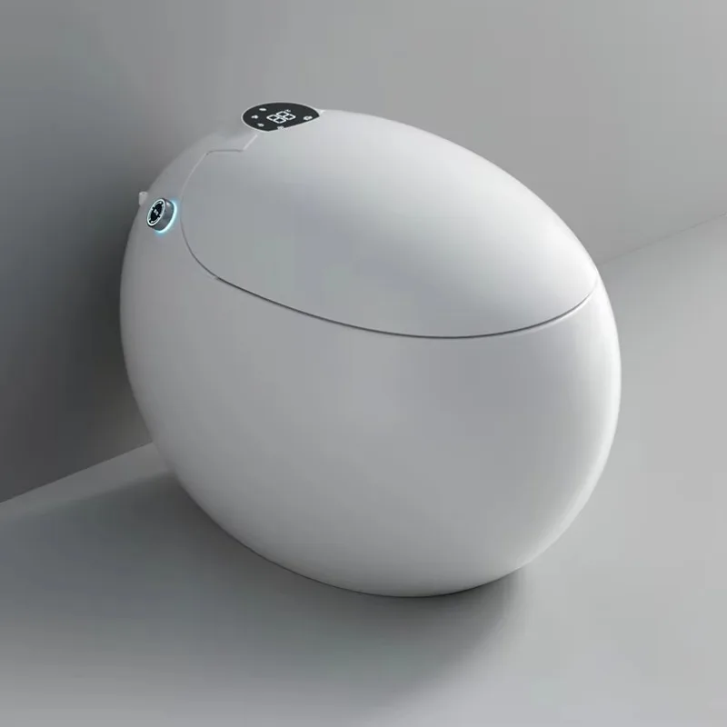 

Fully automatic smart toilet egg shape, short siphon flush, small apartment without water pressure limit including remote