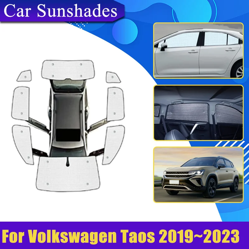 

For Volkswagen VW Taos Tharu SUV 2019 2020 2021 2022 2023 Sun Shade Anti-UV Privacy Blocks Cars Heat insulation Car Accessories