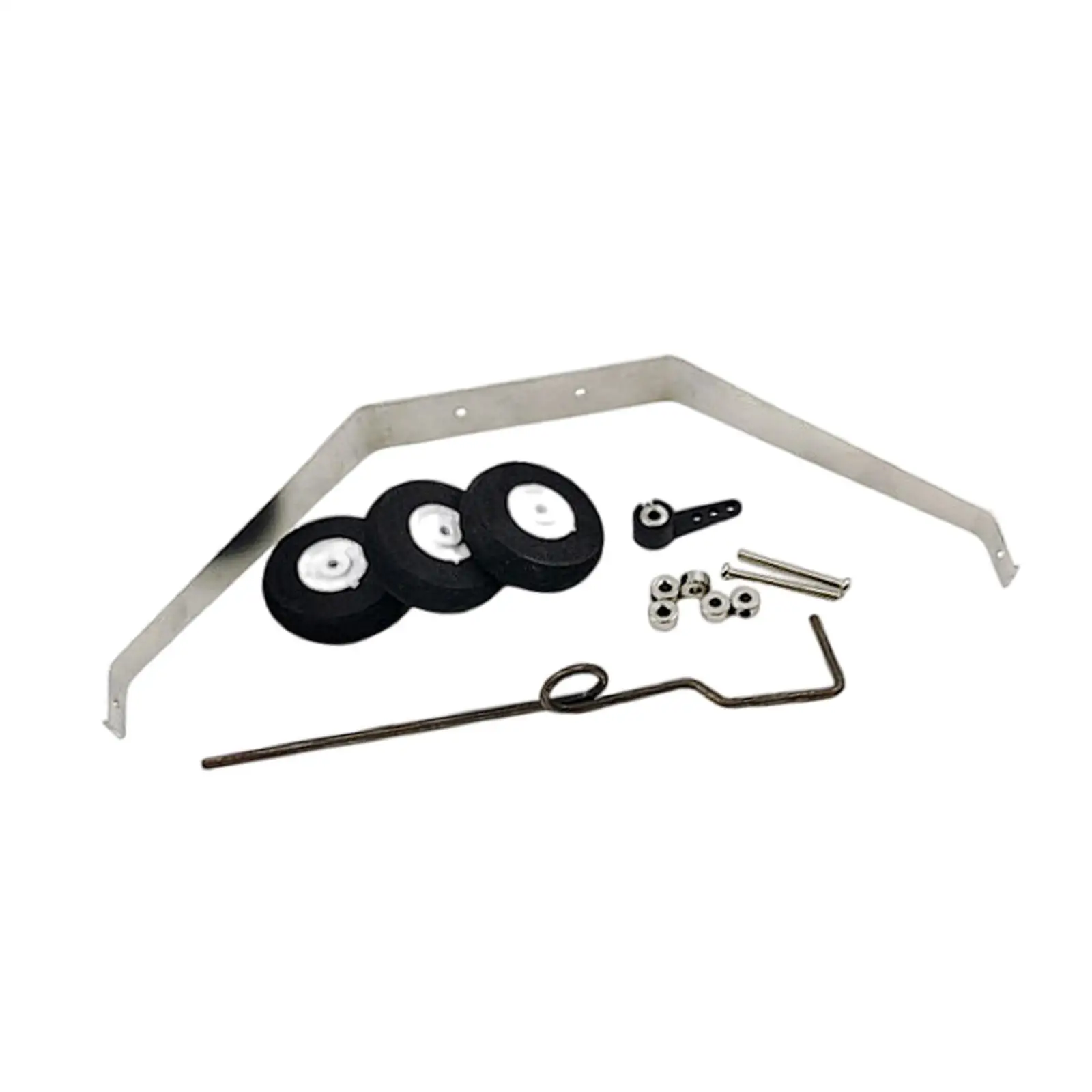 RC Plane Landing Gear Wheel Kit, Spare Parts Fittings, Professional Replaces RC Airplane Wheels for RC Fixed Wing Aircraft