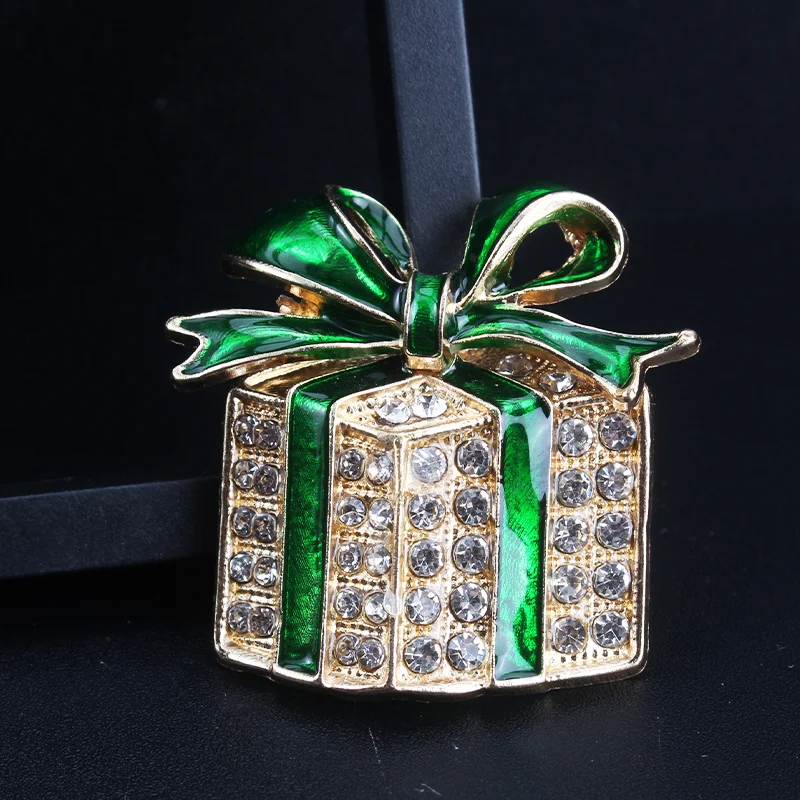 Vintage Personality Creative Design Sense of Bow Tie Surprise Box Brooch