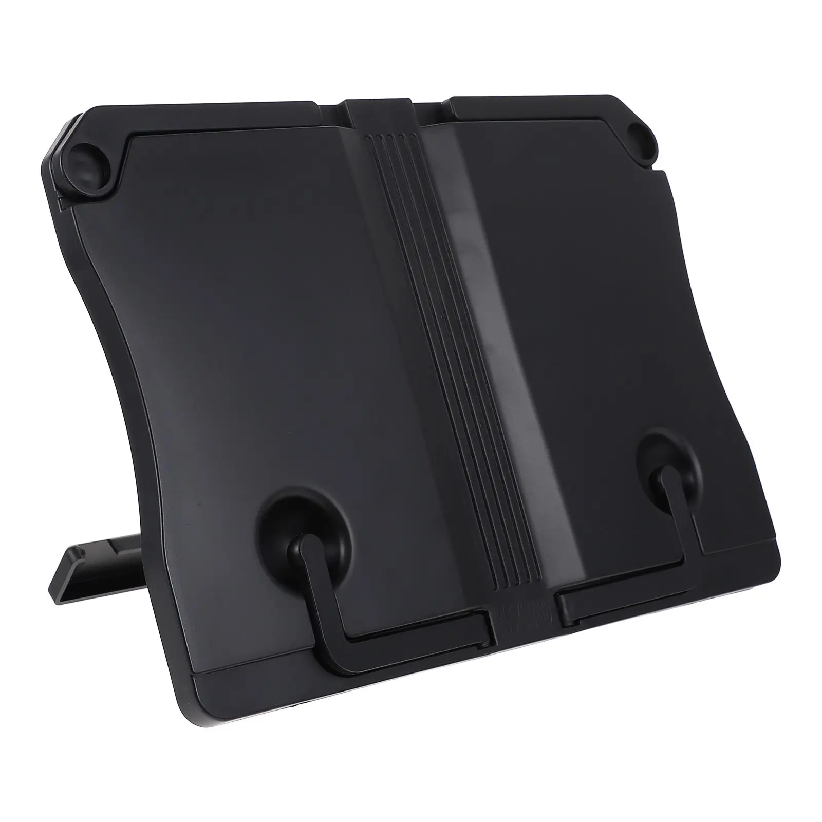 

Book Holder Lightweight ABS Reading Rack Black Desk St for Student Tablet Office Eye Protection Adjustable Angle Bookshelf