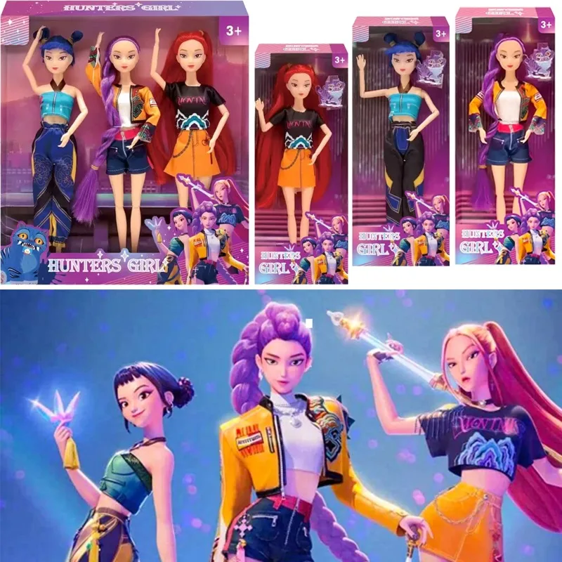 

ГОРЯЧАЯ НОВАЯ аниме KPop Охотники на демонов Кукла Виниловая игрушка Руми Мира Дои Персонаж виниловая маска фигурка Подарок на день рождения Фан-клуб Подарки