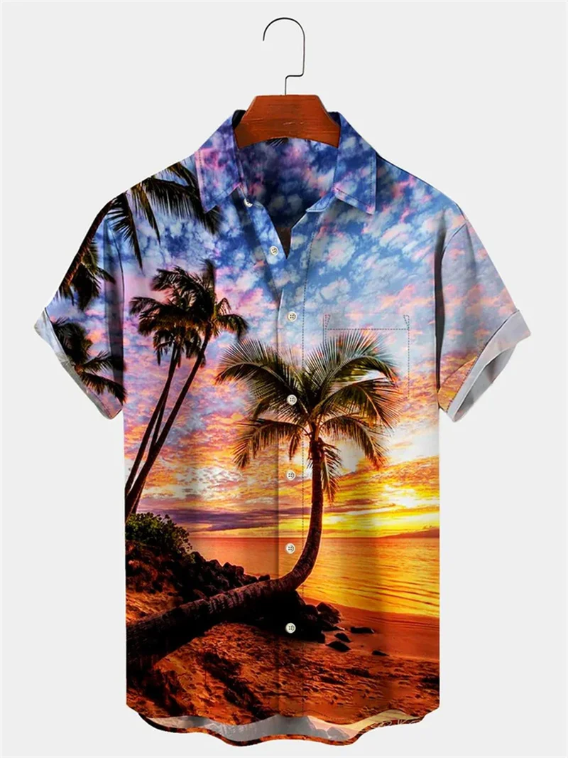 2025 Cool Men's Shirt Colors Men's Shirt Fashion Hawaiian Shirt Casual Beach Shirt Holiday Shirt Men's Wear