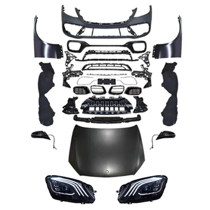 

Upgrade Modification KitFactory Direct S-Class W221 Upgraded To New W222 S63 Bodykit Whole Set