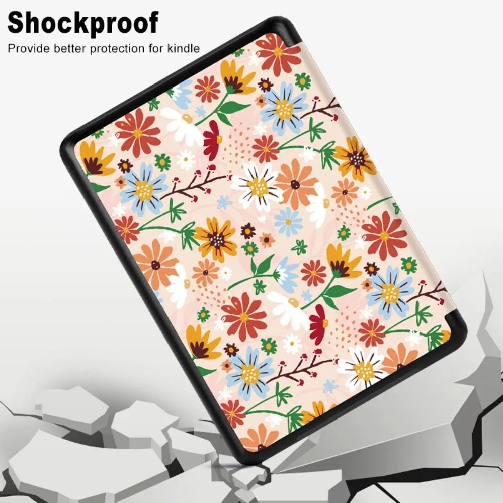 Hand Support e-Reader Case Acrylic Shockproof Smart Cover Auto Wake/Sleep for Kindle Paperwhite 12th Gen/ Colorsoft 2024 7 inch