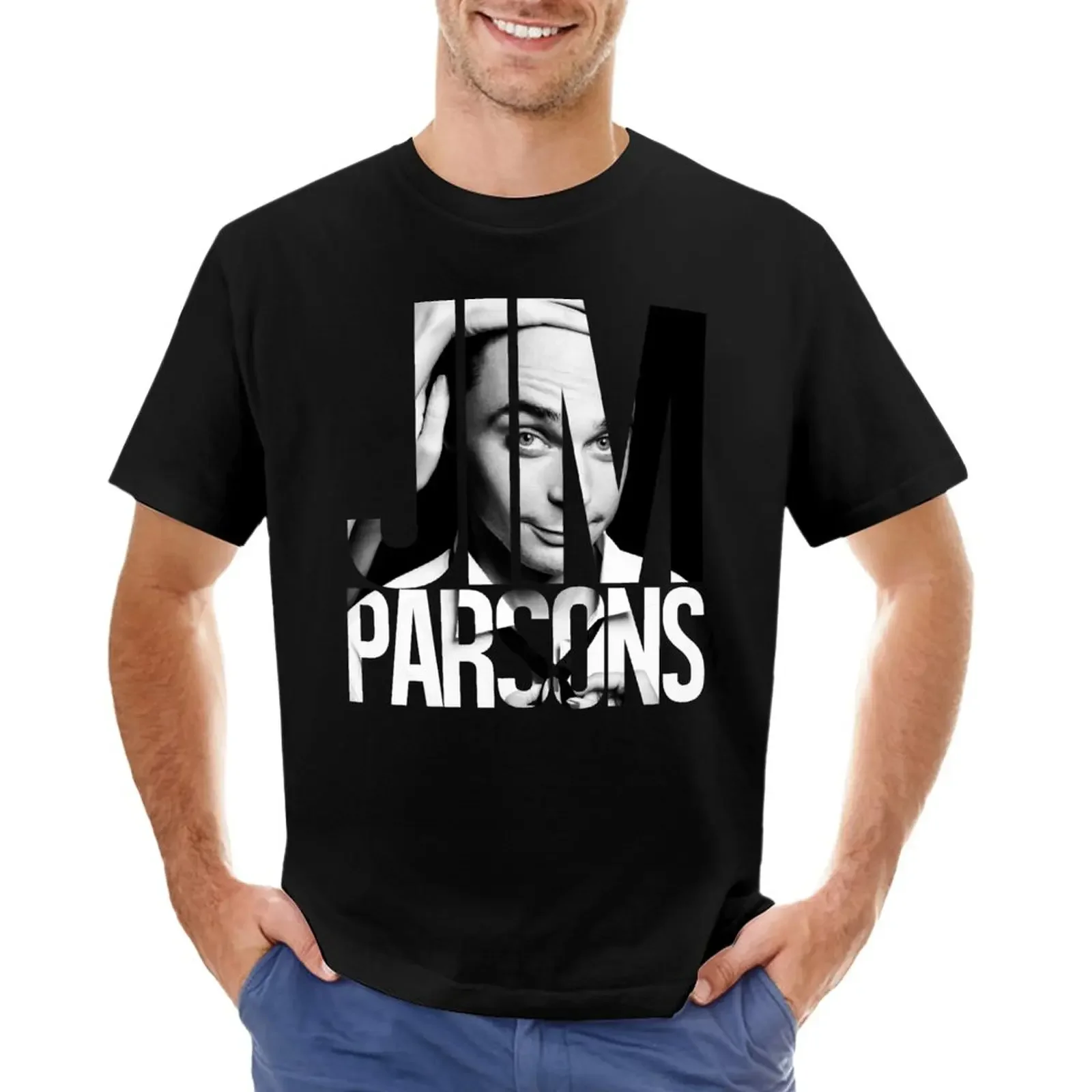 Jim Parsons T-Shirt Short sleeve tee oversizeds Aesthetic clothing vintage clothes designer t shirt men