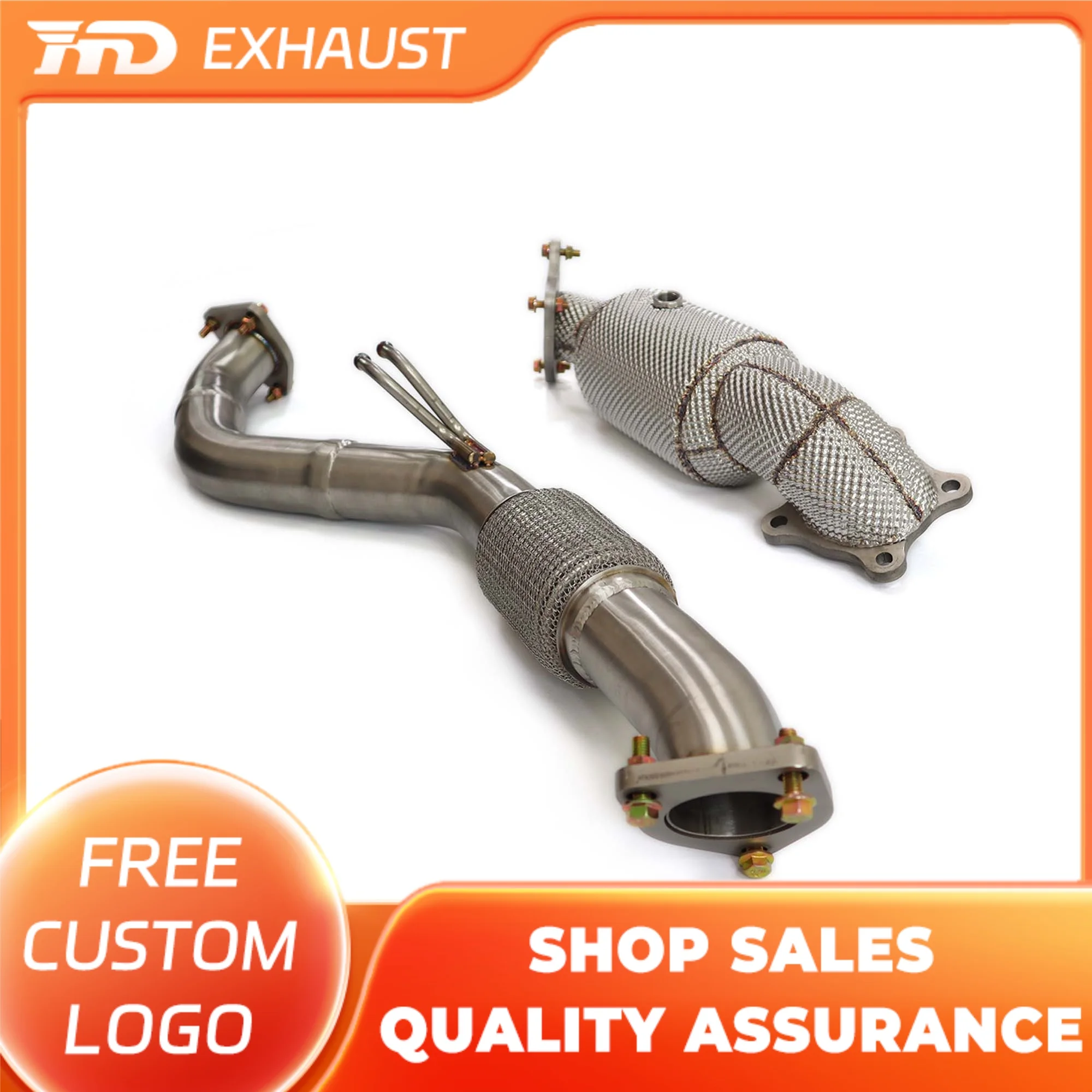 

HMD Stainless steel Performance Exhaust Downpipe Front Pipe For Honda Civic FE 11th Generation 1.5TCar Exhaust