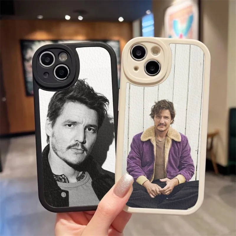 Pedro Pascal Collage Pics Phone Case For Iphone 15 14 13 Pro Max 12 11 Mini X Xr Xs 7 8 Puls Lambskin Silicone Cover