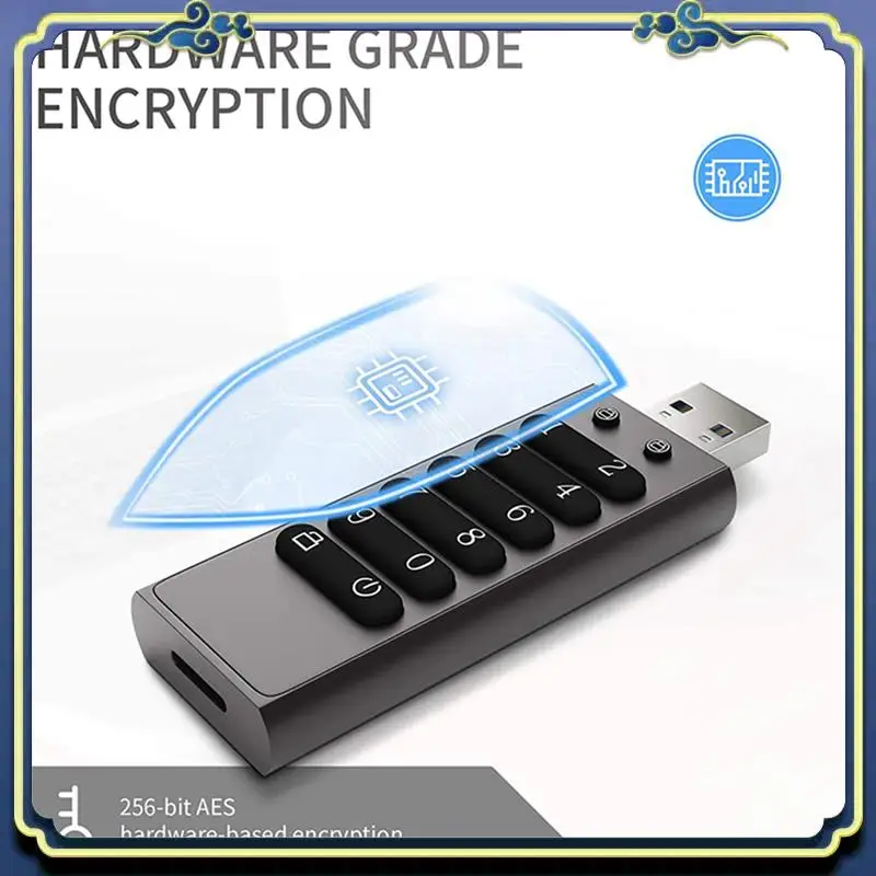 

Портативный 3-кратный безопасный USB-накопитель, USB-накопитель с шифрованием Volkcam, 32 ГБ, аппаратная память с паролем и клавиатурой, U-диск, флэш-накопитель