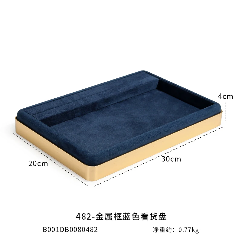 

Jewelry Display Tray for Earring Ring Bracelet Watch Organizer Tray for Women Girls Jewelry Storage Box