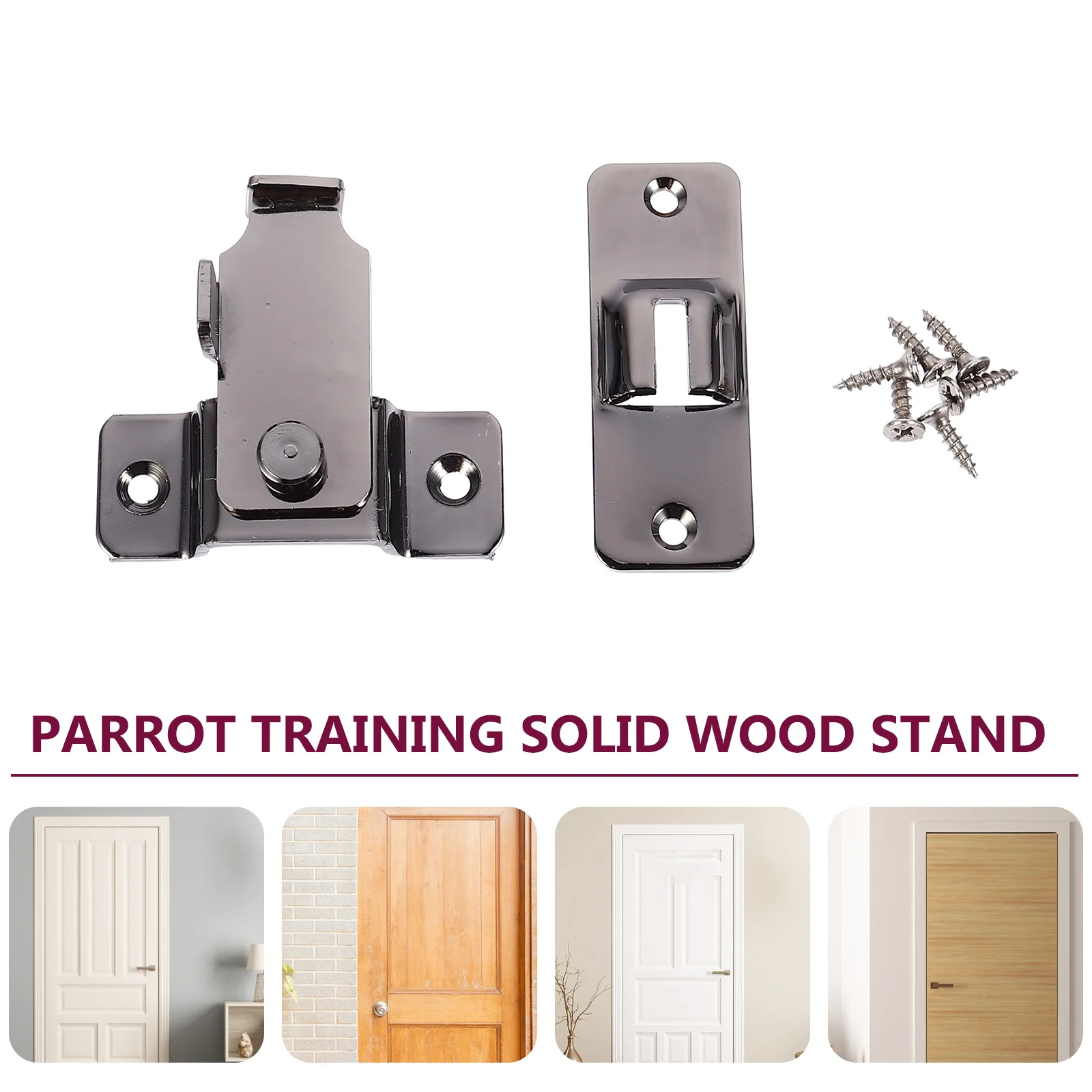 

1Pcs Durable Door Bolt Lock Stainless Steel 90 Degree Toggle Latch for Sliding Doors Cabinets Bedrooms Bathrooms