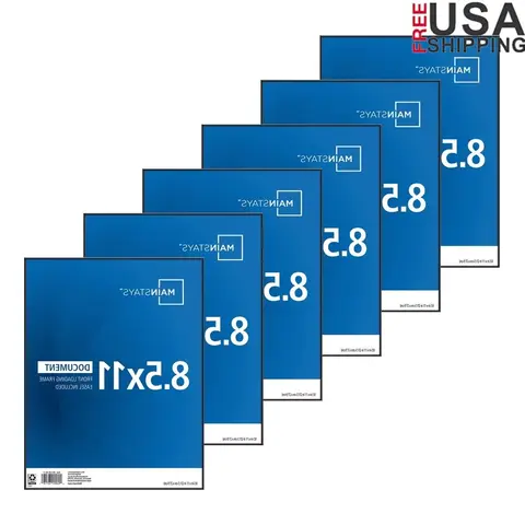 8.5x11 Front Loading Picture Frames Set of 6 Durable Plastic Frames Wall Mounting Vertical Horizontal Display Home Decor