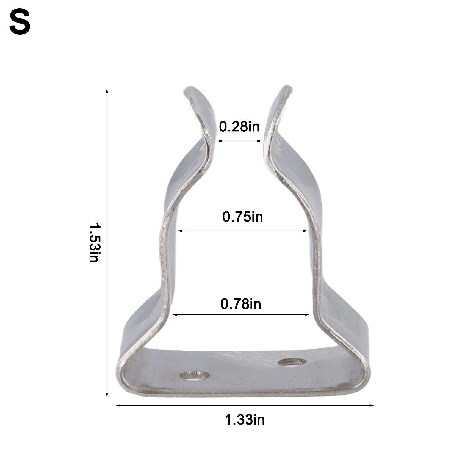 Boat Hook Spring Clamp Holder Bracket Clip Stainless Steel Excellent -Corrosion Resistance Secure And Organized