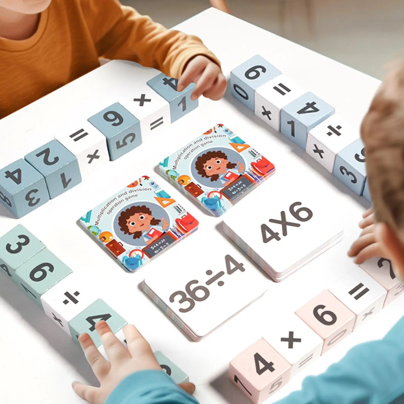 수학을위한 계산 블록 나무 조기 교육 장난감 곱셈 분할 어린이를위한 학습 블록 소년 소녀 초등학교