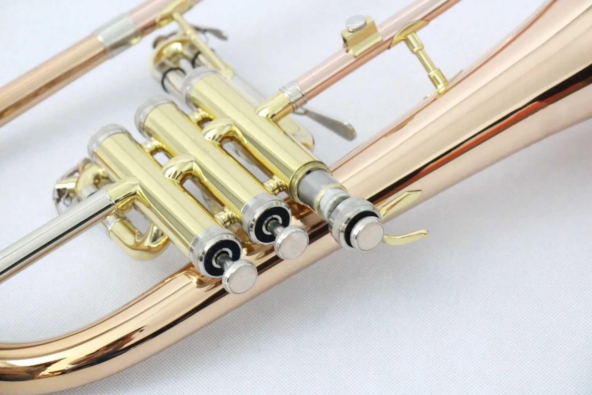 High grade flugelhorn professional rose gold good quality flugelhorn