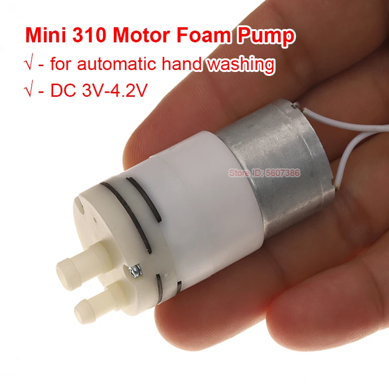 Mini Hand Sanitizer Foaming Bubble Pump DC 3V 3.7V 4.2V MIni 310 Foam Pump Soap Water Pump