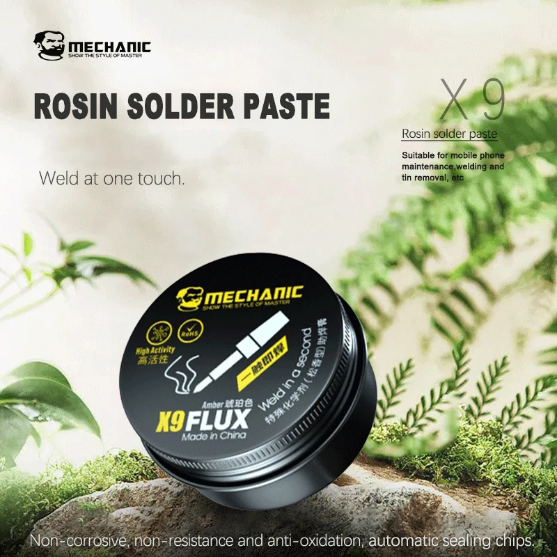 MECHANIC X9 Lead-free Rosin Flux Solder Paste Eco-friendly PCB Phone Repair For Soldering Iron One Touch Welding Flux