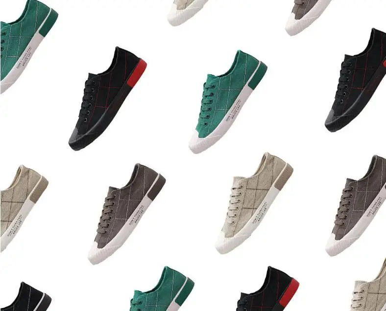 

Men's Summer Casual Canvas Shoes Breathable Low Top Sneakers Lace-Up Fashion Flats for Driving And Working